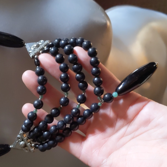 Long Stone Necklace - Picture 2 of 3